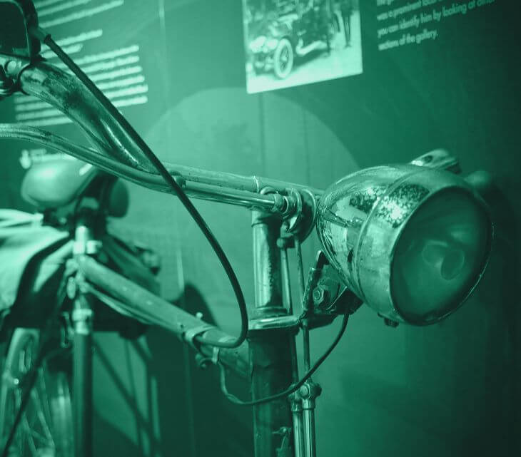 Artistic image of the collections at Cannock Chase museum