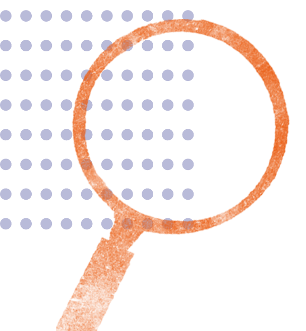 Artistic image of a magnifying glass.